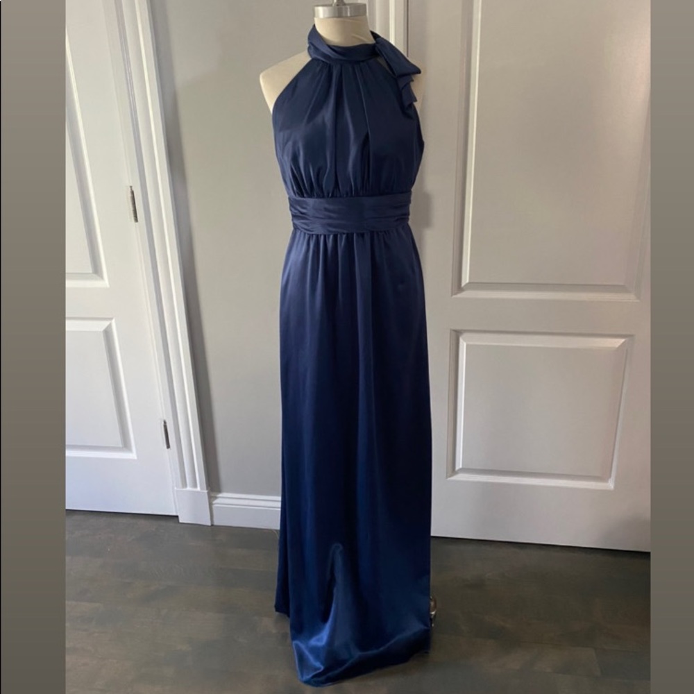TJ Maxx French Blue Charmeuse Evening Gown